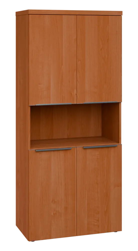 SIN 5 - 84DN kancelářská skříň, 4-dveřová/nika, 1820x800x400, olše jantar